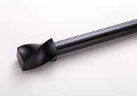 6063 Alüminyum Alaşımlı Çap 22mm Ağır Hizmet Tipi Perde Çubukları siyah renk