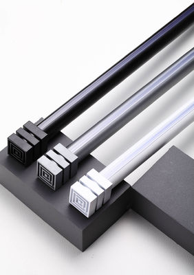 İyi bir fiyat. Thickened mute aluminum alloy bracket side perforated curtain track single pole double pole çevrimiçi